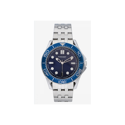 Reloj Radiant Caballero Chris Caja De Metal Correa De Acero Esfera Azul 42mm Ref: RA653201