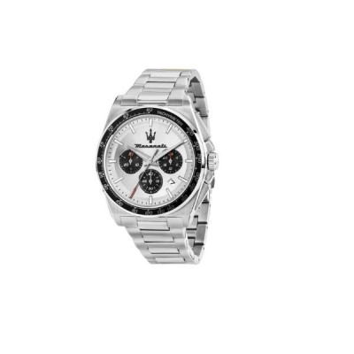 Reloj Maserati Caballero Velocitá Acero Esfera Plata Cronógrafo 43mm Ref: R8873652006