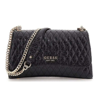 Bolso Guess Mujer Betula Shoulder Convertible Crossbody Flap Bag Black Ref: GG962621 BLACK