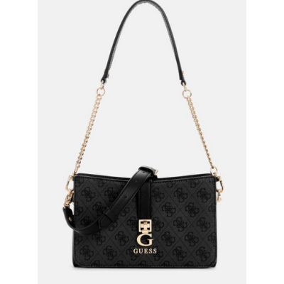 Bolso Guess Mujer Zamira Top Zip Shoulder Bag Quattro G Coal Logo Ref: SG962918 COAL LOGO
