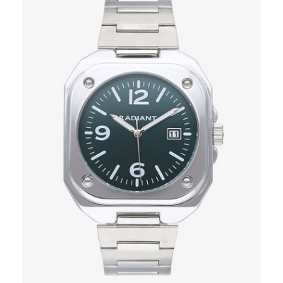 Reloj Radiant Caballero Vittorio Correa Acero Esfera Verde 42mm Ref: RA666203