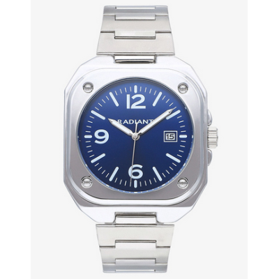 Reloj Radiant Caballero Vittorio Correa Acero Esfera Azul 42mm Ref: RA666204