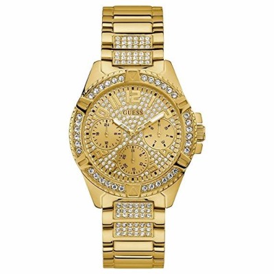 Reloj Guess Lady Frontier Acero Ip Dorado Con Circonitas Multifunción 40mm Ref: W1156L2