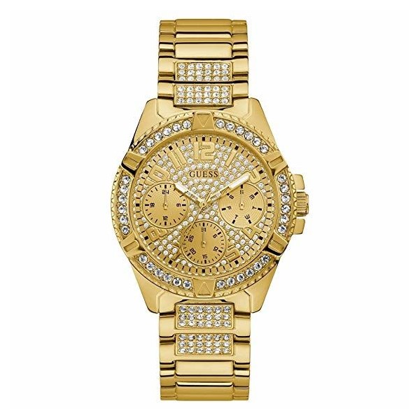 Reloj Guess Lady Frontier Acero Ip Dorado Con Circonitas Multifunción 40mm Ref: W1156L2