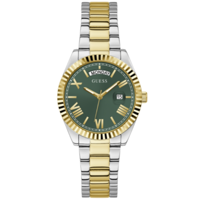Reloj Guess Mujer Luna Bicolor Acero/Ip Dorado Esfera Verde 36mmRef: GW0308L5