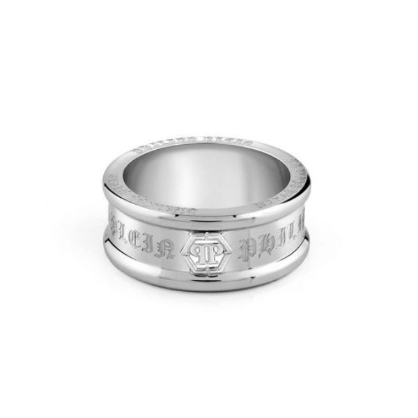 Anillo Philipp Plein Caballero Gothic Tag Acero Ref: PJTEA01R7