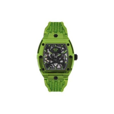 Reloj Philipp Plein Caballero The $keleton Crystal Sport Verde Automático 44mm Ref: PWPTA0124
