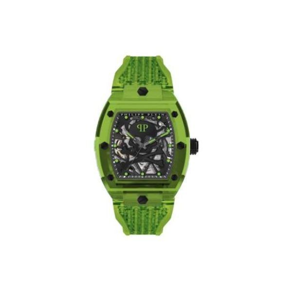 Reloj Philipp Plein Caballero The $keleton Crystal Sport Verde Automático 44mm Ref: PWPTA0124