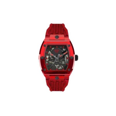 Reloj Philipp Plein Caballero The $keleton Crystal Sport Rojo Automático 44mm Ref: PWPTA0224