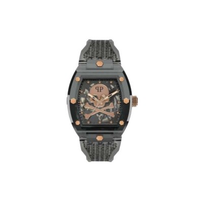 Reloj Philipp Plein Caballero The $keleton Crystal Sport Negro Transparente Automático 44mm Ref: PWPTA0424
