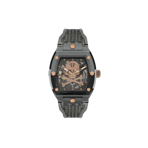 Reloj Philipp Plein Caballero The $keleton Crystal Sport Negro Transparente Automático 44mm Ref: PWPTA0424