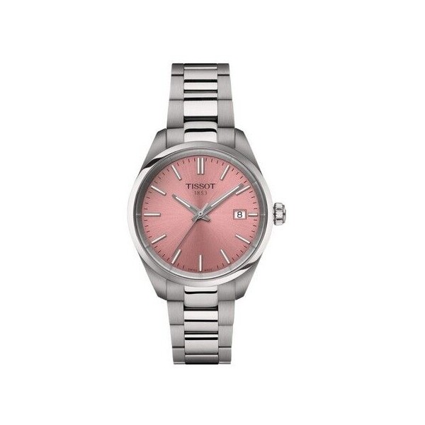 Reloj Tissot PR100 Quartz 34mm Mujer Acero Esfera Rosa Ref: T1502101133100