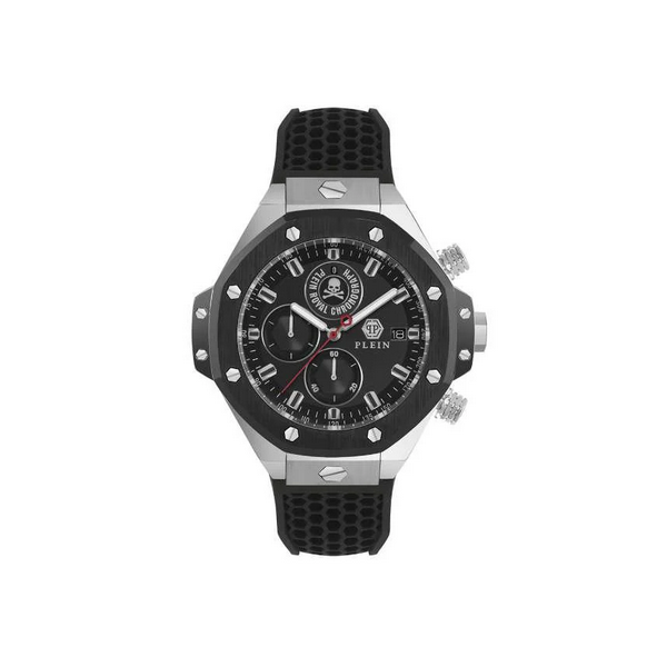 Reloj Philipp Plein Caballero Chrono Royal Sport-Tech Acero Silicona Negro 46mm Ref: PWLFA0225