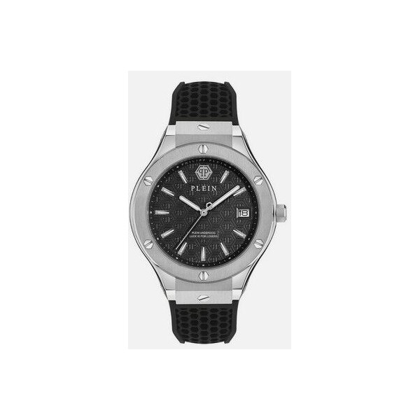 Reloj Philipp Plein Caballero Underdog Acero Correa Silicona Negro 44mm Ref:  PWUFA0125