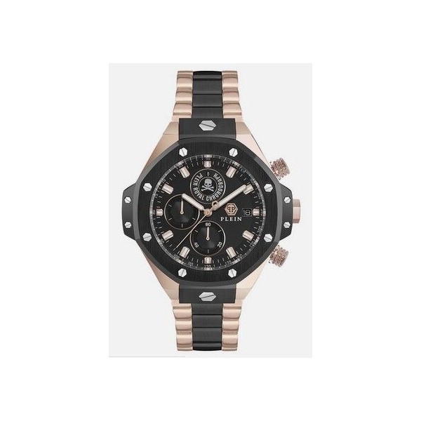 Reloj Philipp Plein Plein Caballero Chrono Royal Sport Acero Pvd Rosa 45mm Ref: PWLFA0625