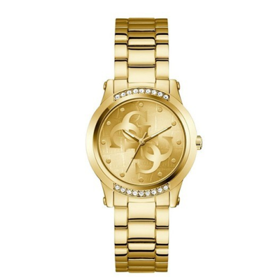 Reloj Guess Annette Mujer Acero Ip Dorado Esfera Cocodrilo Dorada Con Logos 4G Ref: GW0861L2