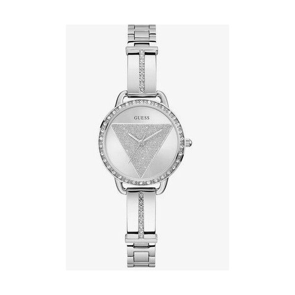 Reloj Guess Mujer Tri Bellini Acero Esfera Logo Glitter Con Circonitas 30mm Ref: GW0914L1