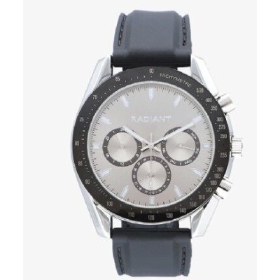 Reloj Radiant Caballero Marlon Correa Silicona Negra 44mm Ref: RA668707
