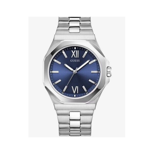 Reloj Guess Caballero Emperor Acero Esfera Azul Caja Octogonal 41.5mm Ref: GW0849G1