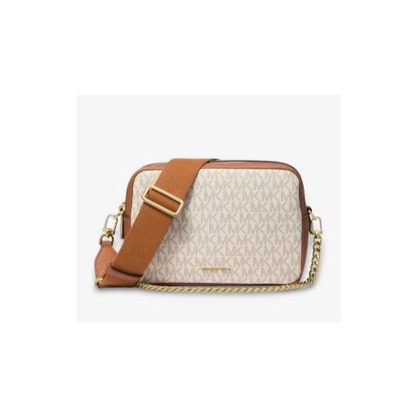 Bolso Michael Kors Mujer Bryant Bandolera Para Cámara Mediana Con Logotipo Vanilla/Acorn Ref: 32S5GYTC5B VANILLA/ACORN