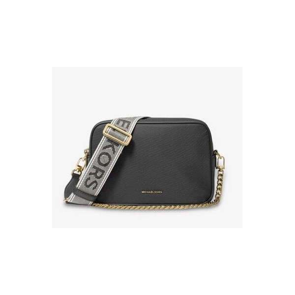 Bolso Michael Kors Mujer Bryant Bandolera Para Cámara Mediana Nylon Negro Ref: 32S5GYTC5C BLACK