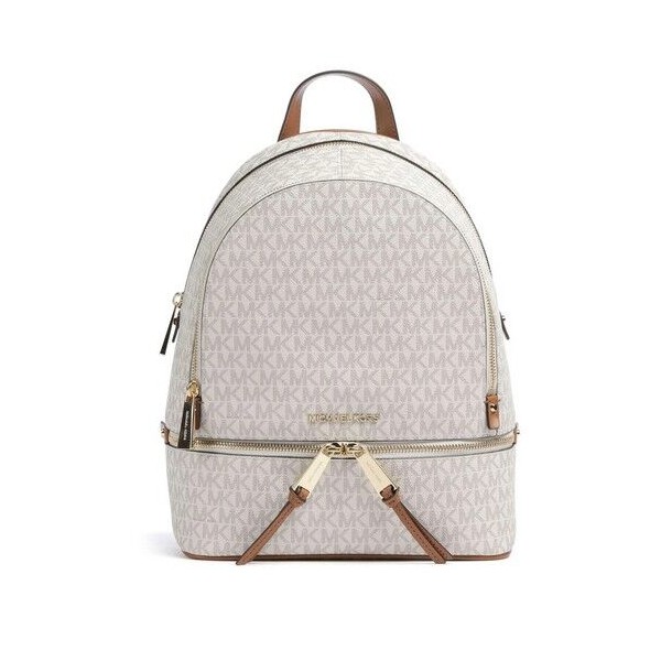 Reloj Michael Kors Mujer Rhea Zip Mediana Con Estampado De Logotipos Vanilla Ref: 30S7GEZB1B VANILLA