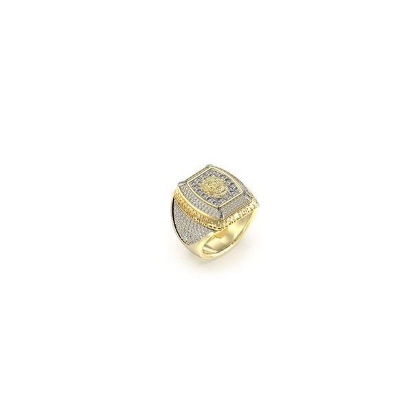 Anillo Guess Caballero Lion King Acero Dorado Ref: JUMR05002JWYG62