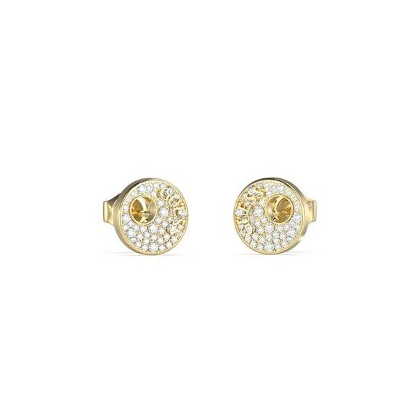 Pendientes Guess Mujer Blooming Summer Acero Dorado Circonitas Pavé Ref: JUBE05225JWYGT-U