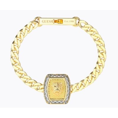 Pulsera Guess Caballero Lion King Acero Dorado Ref: JUMB05009JWYGS