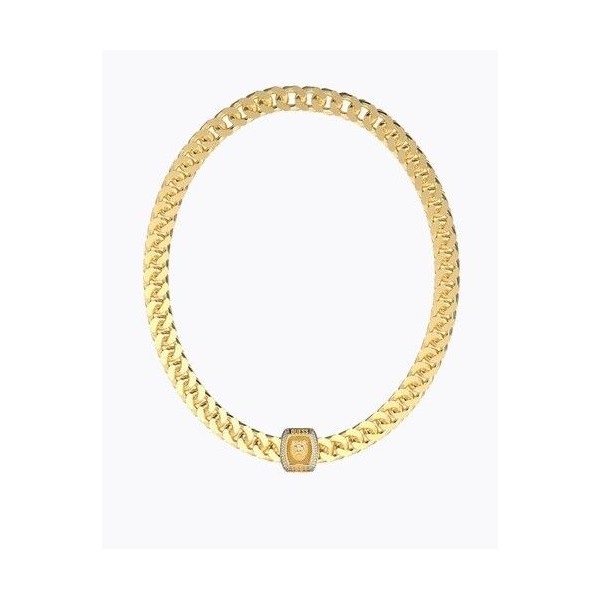 Collar Guess Caballero Lion King Acero Dorado Ref: JUMN05004JWYGT-U