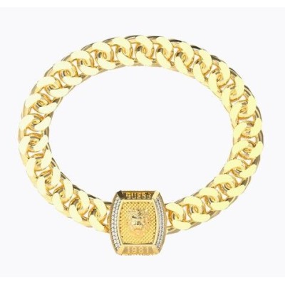 Pulsera Guess Caballero Lion King Acero Dorado Ref: JUMB05005JWYGS