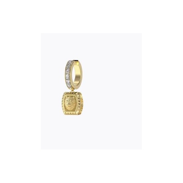 Pendiente Guess Caballero Lion King Acero Dorado Ref: JUME05006JWYGT-U
