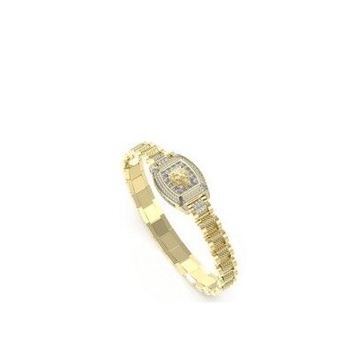 Pulsera Guess Caballero Lion King Acero Dorado Ref: JUMB05000JWYGT-U