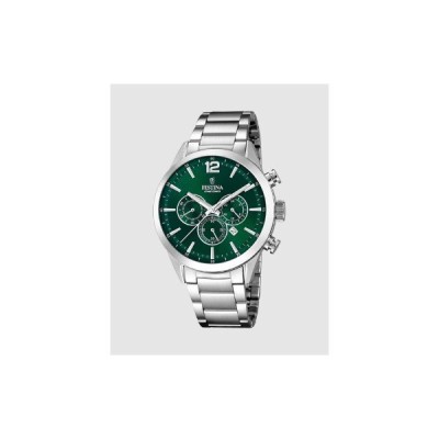 Reloj Festina Caballero Acero Esfera Verde Chronograph 43,5mm Ref: F20343/B