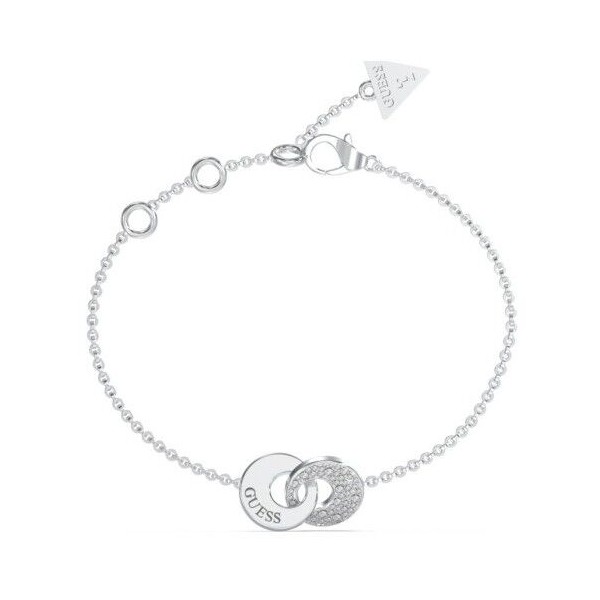 Pulsera Guess Blooming Summer Acero Plateado y Cristales Brillantes Ref: JUBB05220JWRHS