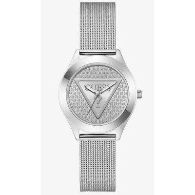 Reloj Guess Mujer Glitz Plaqué Malla Milanesa Acero Esfera Logo Pavé 34mm Ref: GW0835L1