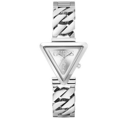 Reloj Guess Mujer Fame Acero Brillante Caja Triangular Logo 30mm Ref: GW0859L1