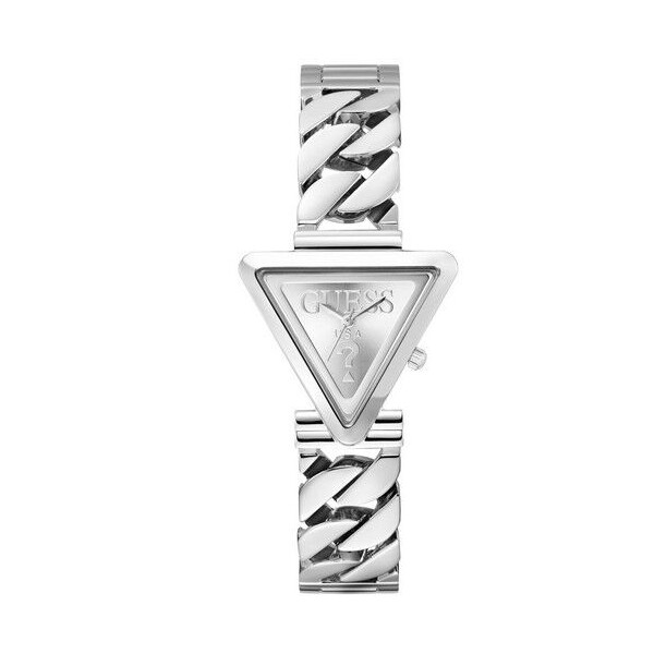 Reloj Guess Mujer Fame Acero Brillante Caja Triangular Logo 30mm Ref: GW0859L1
