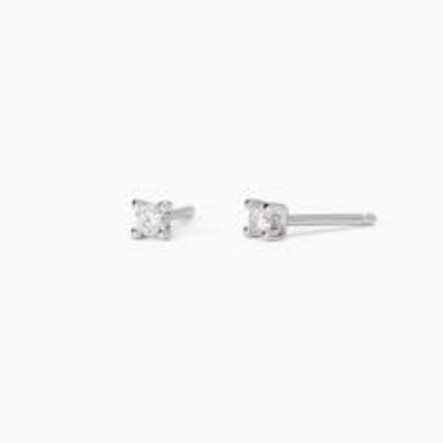 Pendientes Mabina Mujer Shiny Plata De Ley Circonita Blanca Ref: 563608