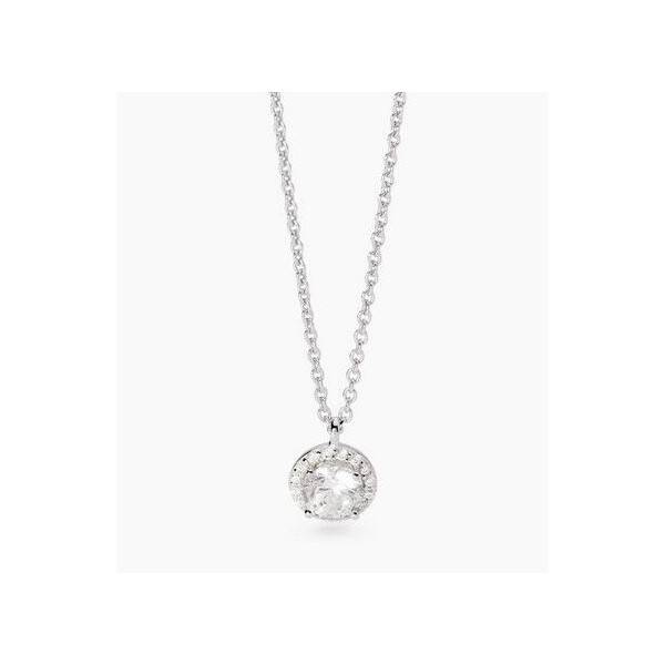 Colgante Mabina Mujer Revival Circonita Baguette Redonda Blanca Plata De Ley Ref: 553715