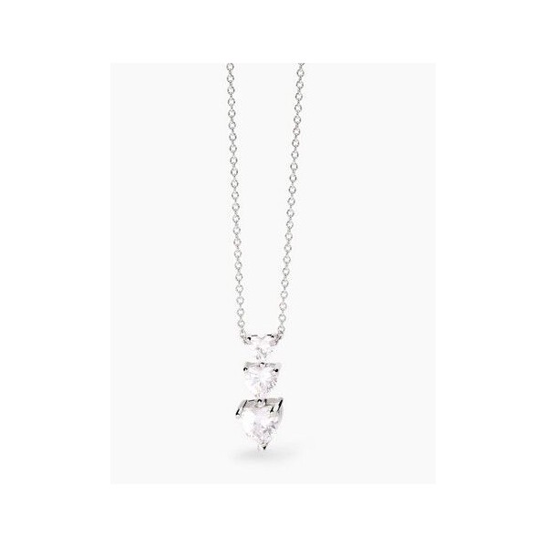 Colgante Mabina Mujer Lovely Corazón Circonitas Blancas En Plata De Ley Ref: 553743