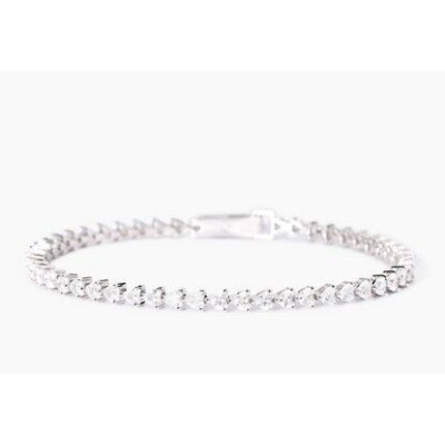 Pulsera Mabina Mujer Non Sarà Un''avventura Circonitas Baguette Corazones Plata De Ley Ref: 533948-16