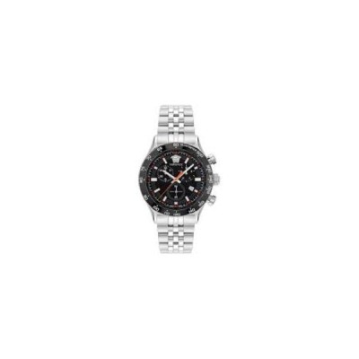 Reloj Versace Caballero Hellenyium Chrono Acero Esfera Negra 43mm Ref: VE2U00322