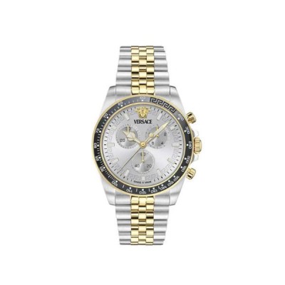 Reloj Versace Caballero Greca Chrono Wave Bicolor Acero/Ip Dorado 43mm Ref: VE0H00725