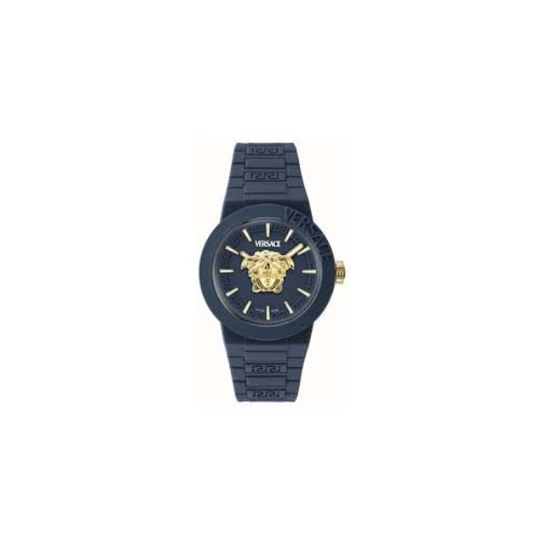 Reloj Versace V-Pop Blue Silicone Watch 43mm Ref: VEEFA0524