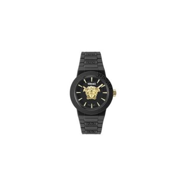 Reloj Versace V-Pop Black Silicone Watch 43mm Ref: VEEFA0424