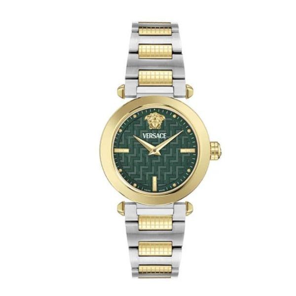 Reloj Versace Mujer Greek PVD Oro Verde Cristal Zafiro 35mm Ref: VE5B00525