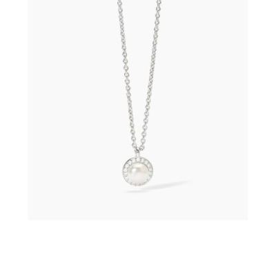 Colgante Mabina Mujer Milanessiene Perla Cultivada y Circonitas Plata De Ley Ref: 553674