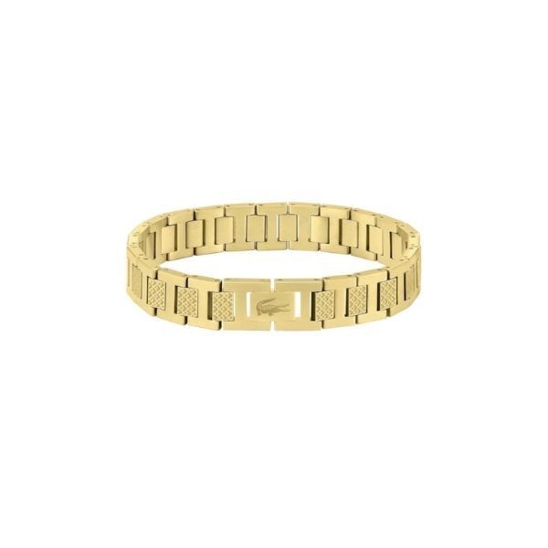 Pulsera Lacoste Caballero Metropole Acero Ip Dorado Ref: 2040120