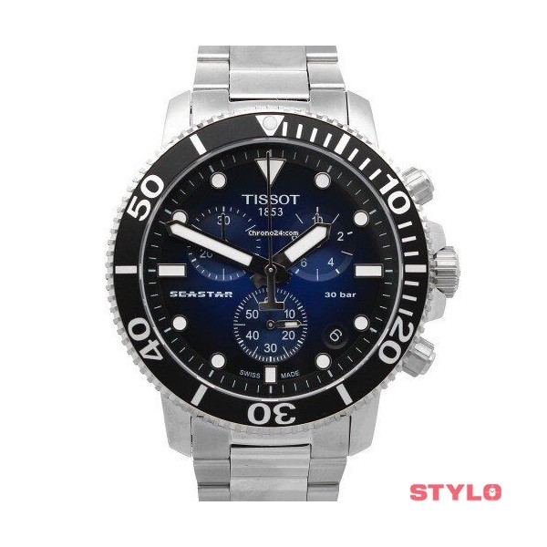 Reloj Tissot Caballero Seastar 1000 Chronograph 45.5mm Ref: T1204171104101
